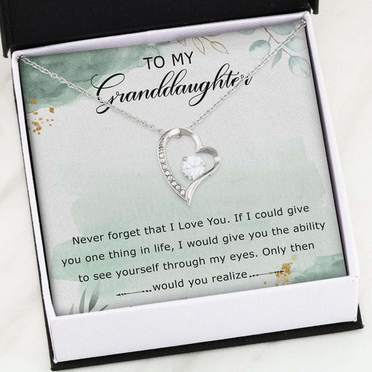 Granddaughter Necklace, Forever Love Necklace “ Grandma To Granddaughter Gifts For Granddaughter Gifts For Daughter Rakva