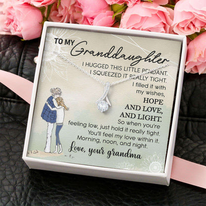 Granddaughter Necklace, Gift For Granddaughter With Message Box Gifts For Daughter Rakva