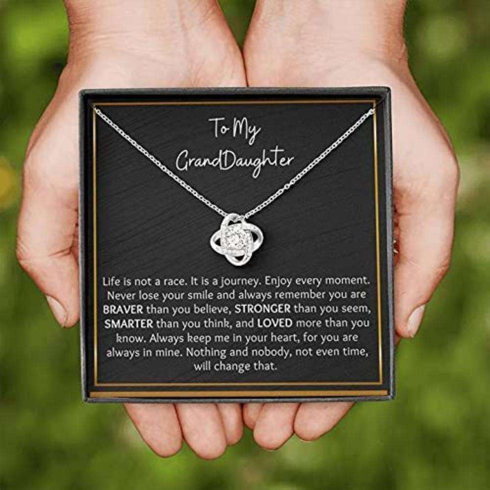 Granddaughter Necklace Gift “ Nothing And Nobody Not Even Time Will Change That Gifts For Daughter Rakva