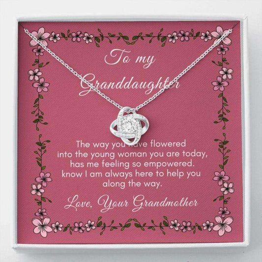 Granddaughter Necklace “ Gift To Granddaughter “ Gift Necklace Message Card “ To Granddaughter Poem Necklace Gifts For Daughter Rakva