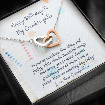 Granddaughter Necklace, Gift To My Granddaughter “ To My Granddaughter From Grandmother “ Happy Birthday Cake And Candles Gifts For Daughter Rakva