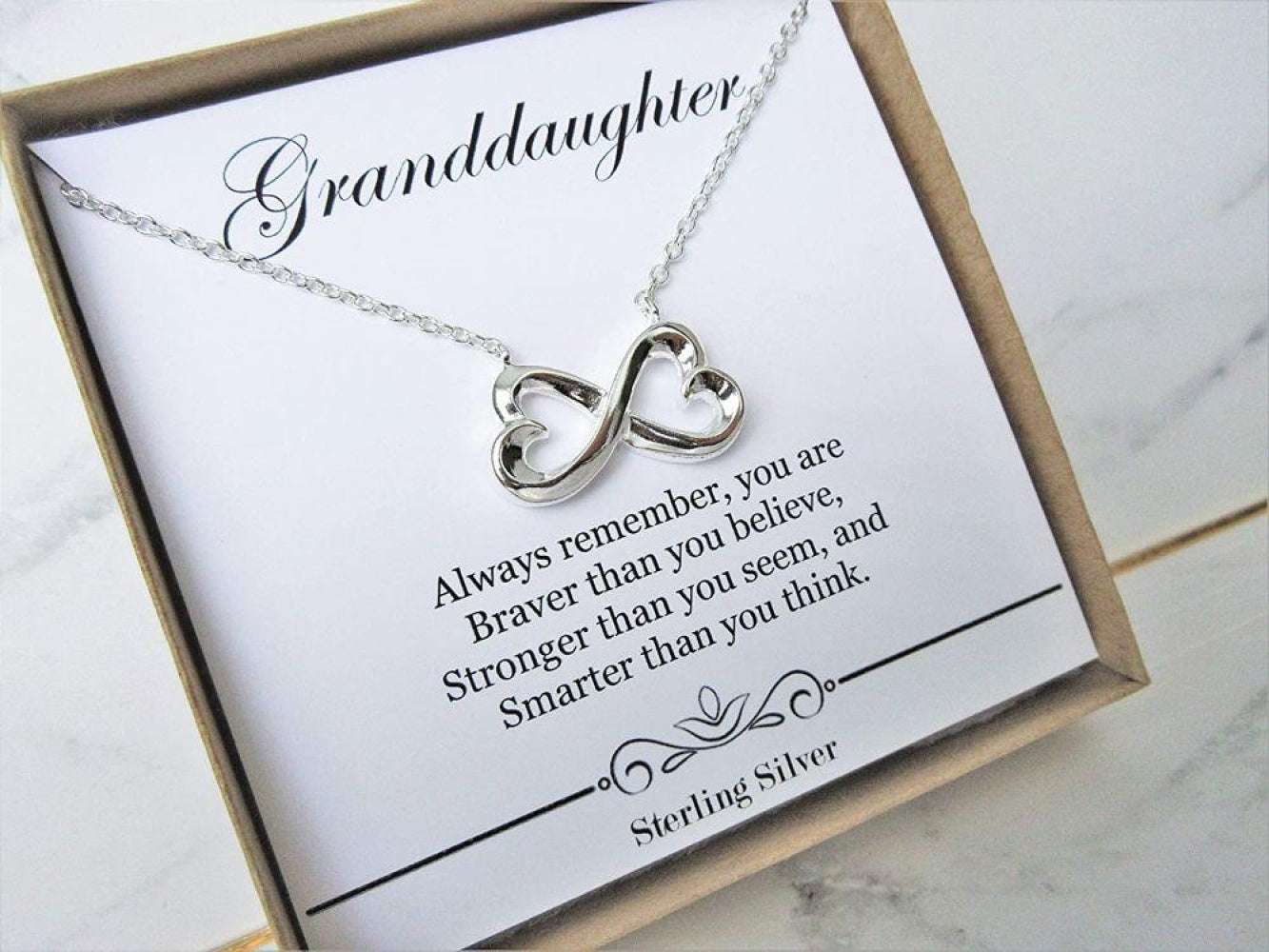 Granddaughter Necklace “ Gifts From Grandmother Or Grandfather Gifts For Daughter Rakva