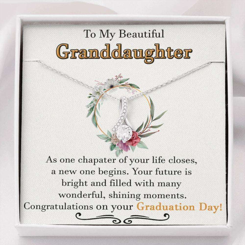 Granddaughter Necklace, Graduation Necklace For Granddaughter, Sentimental Graduation Granddaughter Gifts, Graduation Gift For Teenage Girl Gifts For Daughter Rakva