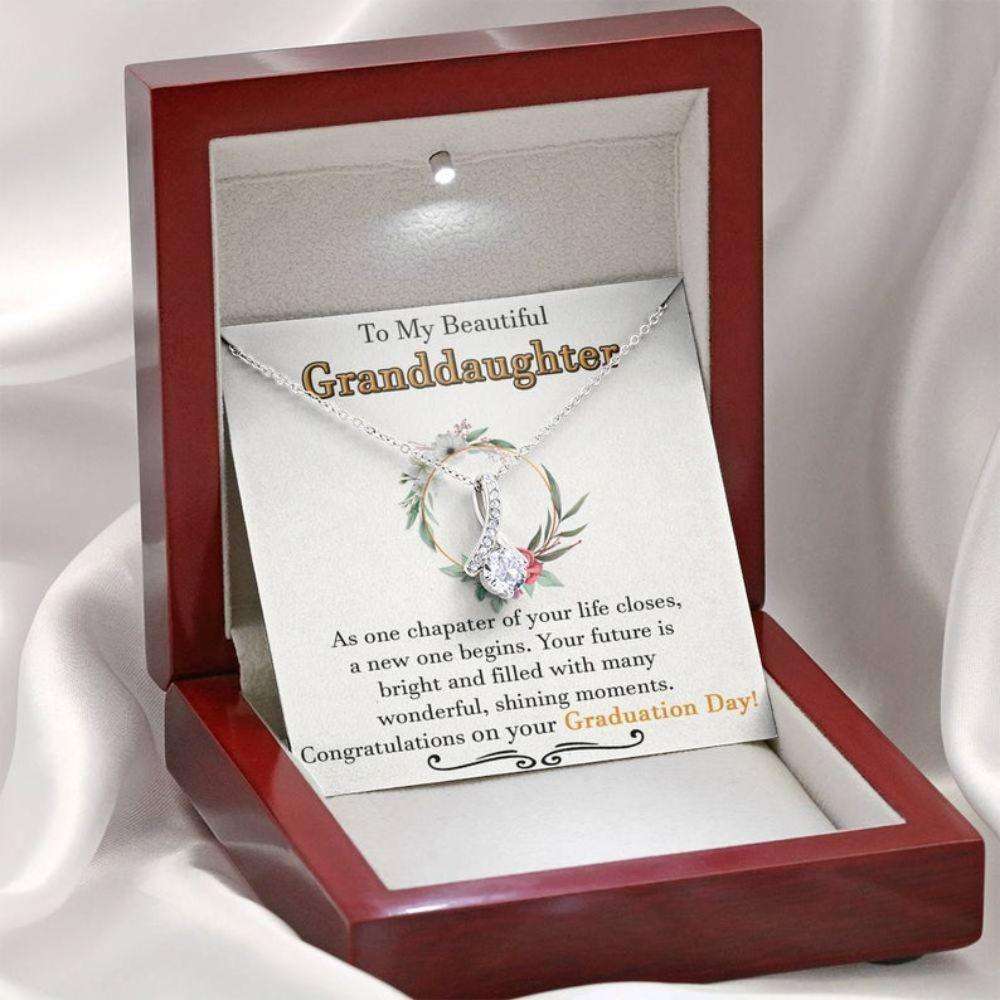 Granddaughter Necklace, Graduation Necklace For Granddaughter, Sentimental Graduation Granddaughter Gifts, Graduation Gift For Teenage Girl Gifts For Daughter Rakva