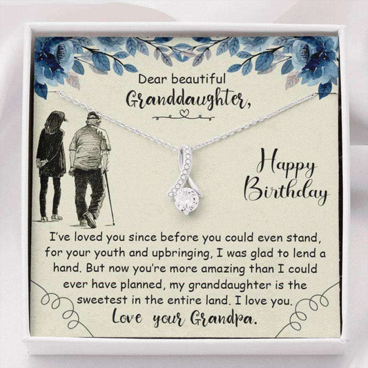 Granddaughter Necklace, Granddaughter Birthday Necklace Gift From Grandpa Gifts For Daughter Rakva