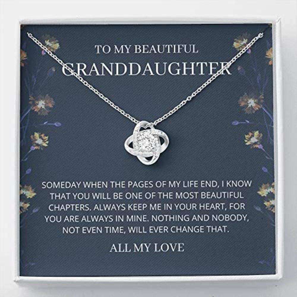 Granddaughter Necklace, Granddaughter Gift “ Beautiful Chapters Necklace Gift From Grandma, Nana Gifts For Daughter Rakva