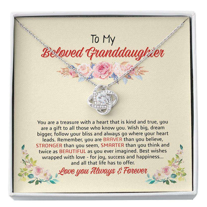 Granddaughter Necklace, Granddaughter Gift From Grandmother, Gifts For Granddaughter, To Granddaughter Custom Necklace Gifts For Daughter Rakva