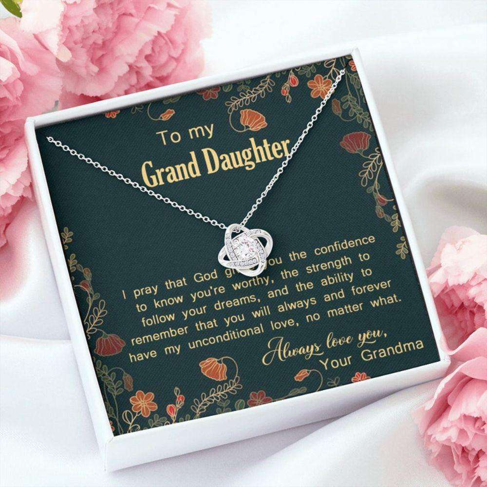 Granddaughter Necklace, Granddaughter Gift, Grand Daughter Necklace For Her, Gift For Granddaughter From Grandmother Gifts For Daughter Rakva