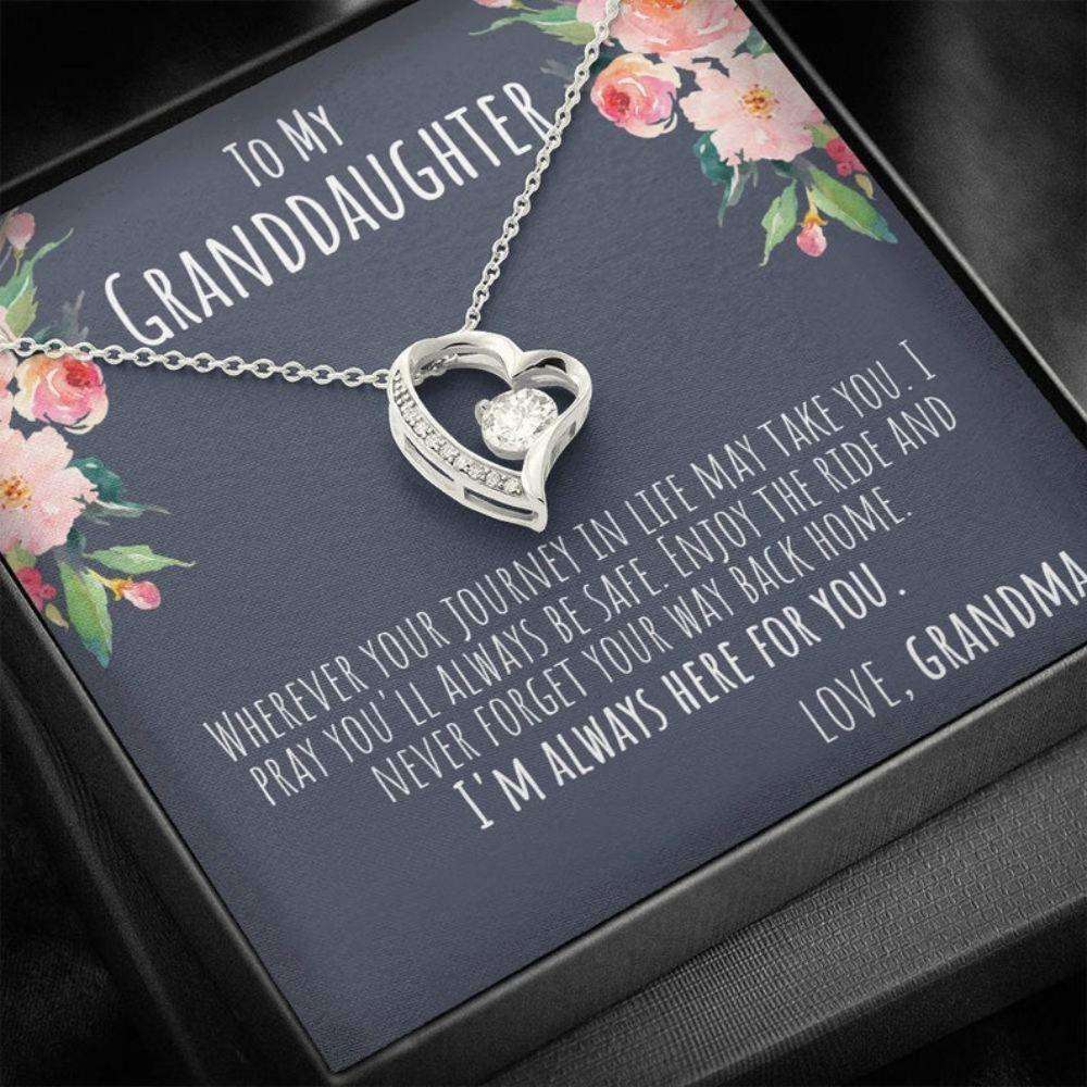 Granddaughter Necklace, Granddaughter Gift, Love You To The Moon Necklace, Granddaughter Gifts From Grandma And Grandpa Gifts For Daughter Rakva