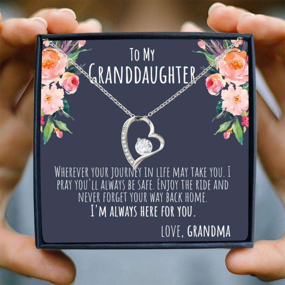 Granddaughter Necklace, Granddaughter Gift, Love You To The Moon Necklace, Granddaughter Gifts From Grandma And Grandpa Gifts For Daughter Rakva