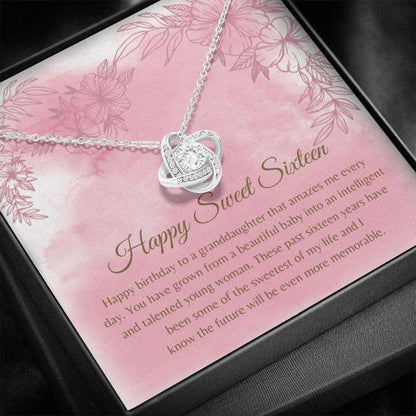 Granddaughter Necklace, Granddaughter Sweet 16 Gift “ Teen Granddaughter Gift “ Happy Sweet Sixteen “ Best Granddaughter 16Th Birthday Gift Gifts For Daughter Rakva