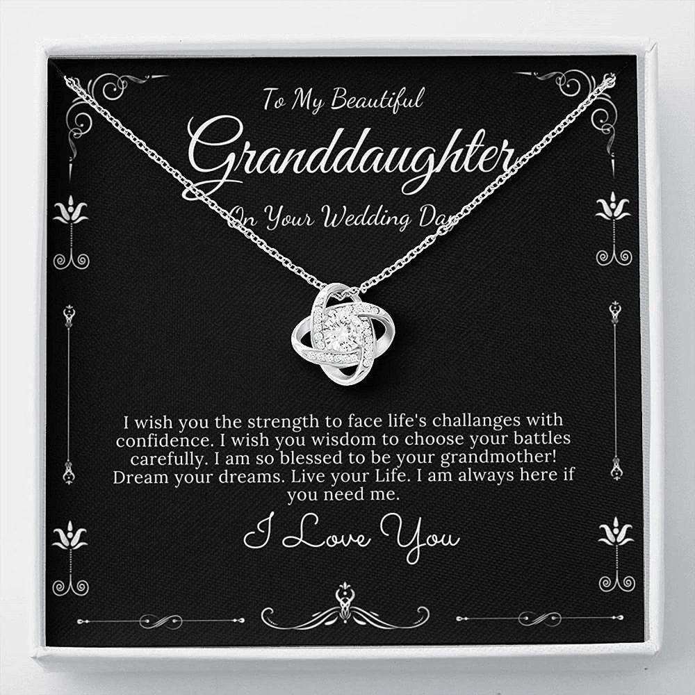 Granddaughter Necklace, Granddaughter Wedding Day Necklace Gift From Grandma, Bride Gift From Grandmother Gifts For Daughter Rakva