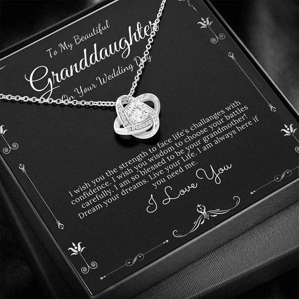 Granddaughter Necklace, Granddaughter Wedding Day Necklace Gift From Grandma, Bride Gift From Grandmother Gifts For Daughter Rakva