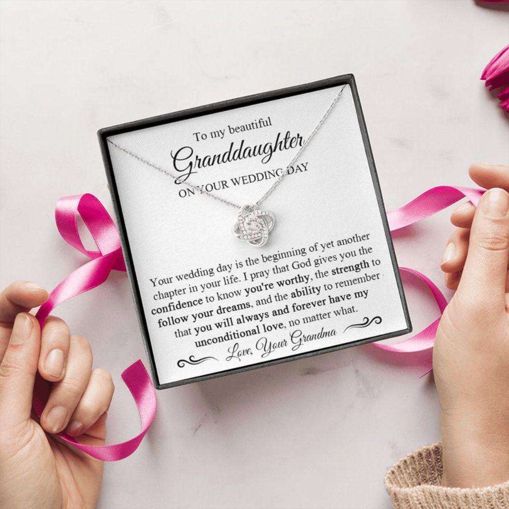 Granddaughter Necklace, Granddaughter Wedding Necklace From Grandma, To Granddaughter Gift On Your Wedding Day, Bride Jewelry From Grandma Gifts For Daughter Rakva