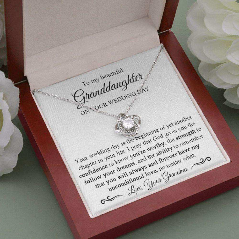 Granddaughter Necklace, Granddaughter Wedding Necklace From Grandma, To Granddaughter Gift On Your Wedding Day, Bride Jewelry From Grandma Gifts For Daughter Rakva