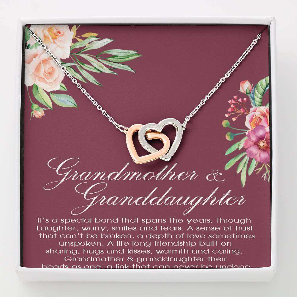 Granddaughter Necklace, Grandmother Necklace, Grandmother & Granddaughter Necklace, Grandma Gift, Granddaughter Gift, Nana Gifts For Daughter Rakva