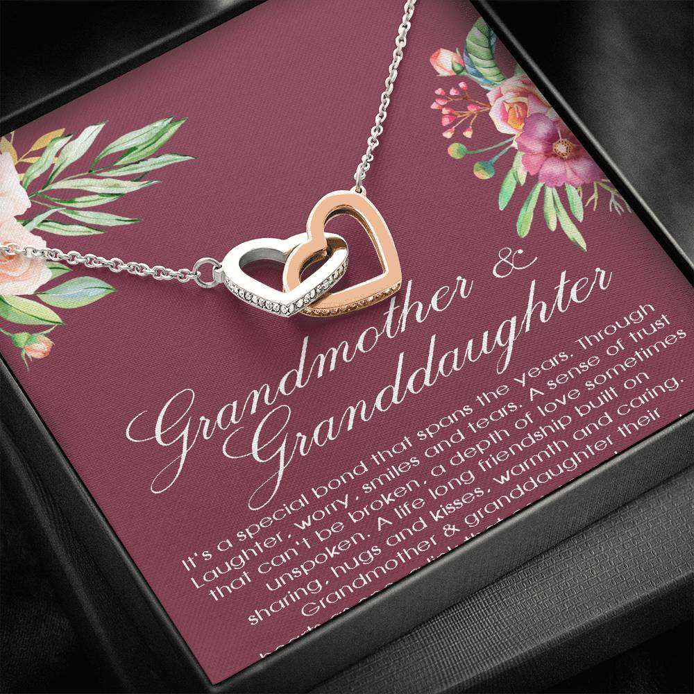 Granddaughter Necklace, Grandmother Necklace, Grandmother & Granddaughter Necklace, Grandma Gift, Granddaughter Gift, Nana Gifts For Daughter Rakva