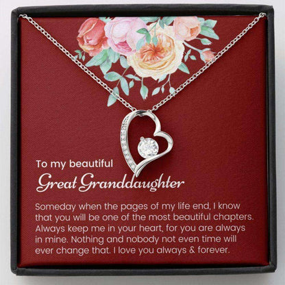 Granddaughter Necklace, Great Granddaughter Necklace Gift, Great Granddaughter Christmas Necklace Gifts For Daughter Rakva