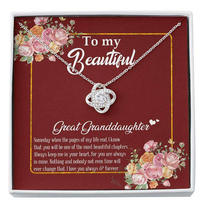 Granddaughter Necklace, Great Granddaughter Necklace Gift, Great Granddaughter Christmas Necklace, Great Granddaughter Custom Necklace Gifts For Daughter Rakva