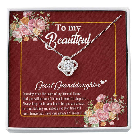 Granddaughter Necklace, Great Granddaughter Necklace Gift, Great Granddaughter Christmas Necklace, Great Granddaughter Custom Necklace Gifts For Daughter Rakva