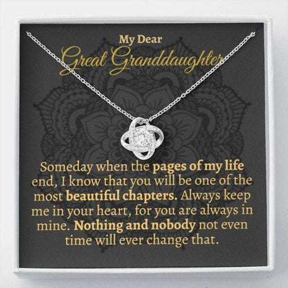 Granddaughter Necklace, Great Granddaughter Necklace Gift, Great Granddaughter Keepsake Gifts For Daughter Rakva