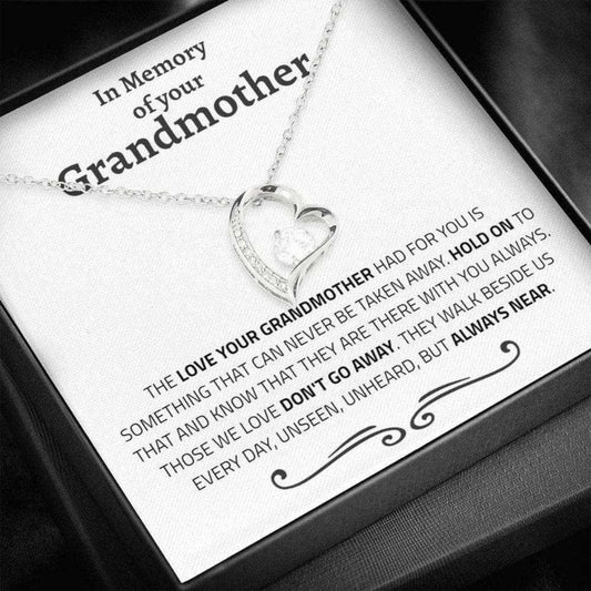 Granddaughter Necklace, Loss Of Grandma Condolence Necklace Gift, In Memory Of Your Grandmother Gifts For Daughter Rakva