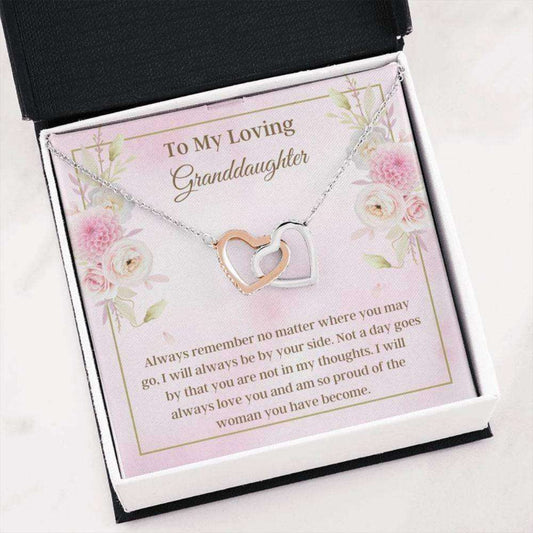 Granddaughter Necklace “ Necklace For Granddaughter “ Loving Message Card “ Sweet Family Keepsakes “ Granddaughter Christmas Gift Gifts For Daughter Rakva