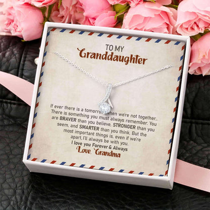 Granddaughter Necklace, Necklace For Granddaughter “ To My Granddaughter Gift From Grandma Nana “ Alluring Beauty Gifts For Daughter Rakva