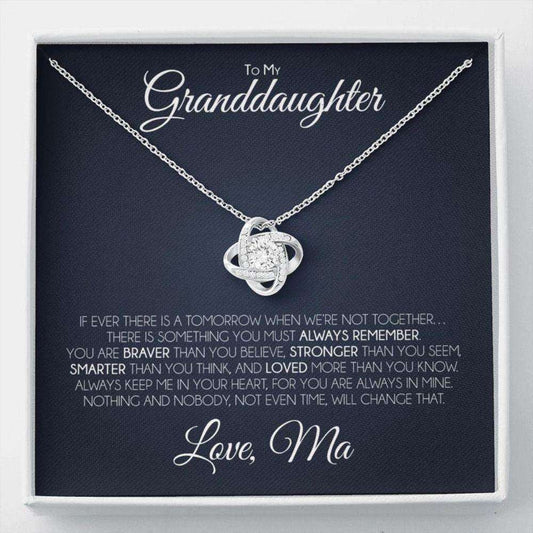 Granddaughter Necklace, Necklace Gift For Granddaughter From Grandmother, To My Granddaughter Gifts For Daughter Rakva