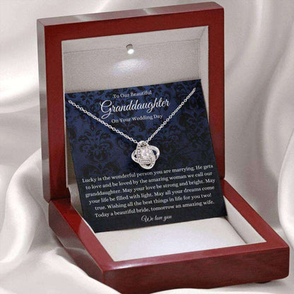 Granddaughter Necklace, Our Granddaughter Necklace Wedding Day Gift, To Bride Gift From Grandma/Grandpa Gift For Bride Rakva