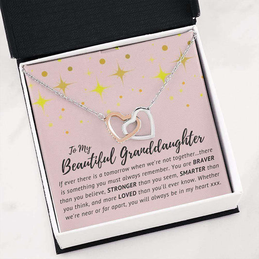 Granddaughter Necklace, Sweet 16 Gift, Granddaughter Birthday Graduation Necklace Gifts For Daughter Rakva