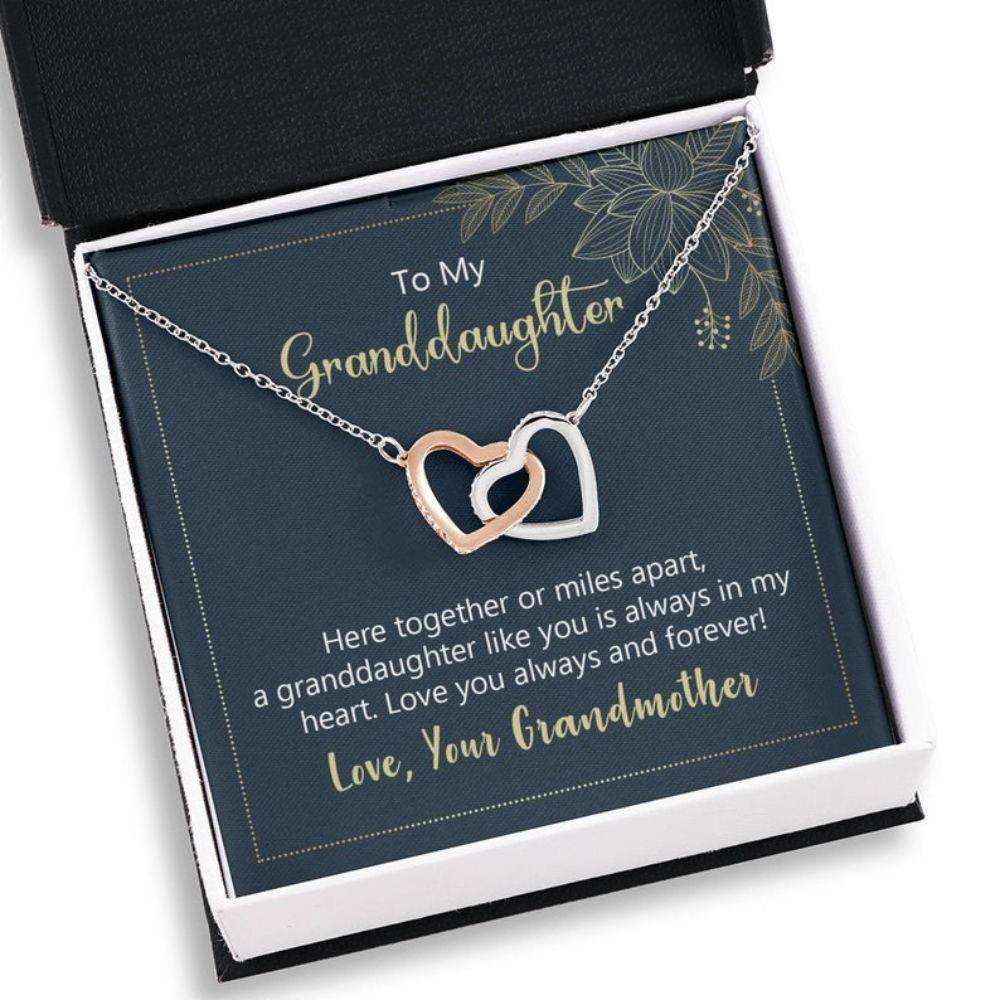 Granddaughter Necklace, Sweet Granddaughter Gift “ Sentimental Necklace “ Granddaughter Keepsake “ Inspirational Gifts Gifts For Daughter Rakva