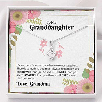 Granddaughter Necklace, To Granddaughter Easter Necklace Gift, Granddaughter Motivational Gifts For Daughter Rakva