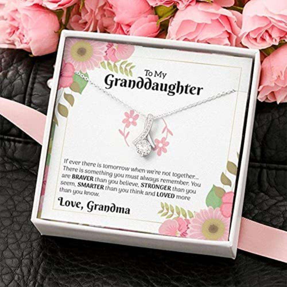 Granddaughter Necklace, To Granddaughter Easter Necklace Gift, Granddaughter Motivational Gifts For Daughter Rakva