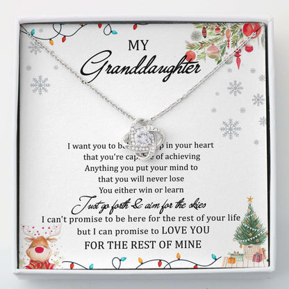 Granddaughter Necklace, To Granddaughter “ Love Knots Necklace Gifts For Daughter Rakva