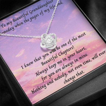 Granddaughter Necklace, To My Beautiful Granddaughter Gift Necklace “ Someday When The Pages Of My Life End Gifts For Daughter Rakva