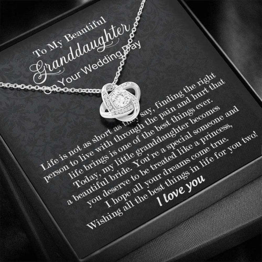 Granddaughter Necklace, To My Beautiful Granddaughter Wedding Day Gift, To Bride From Grandma/ Grandpa, Grandmother Gift To Bride, Bride Jewelry Gift Gifts For Daughter Rakva