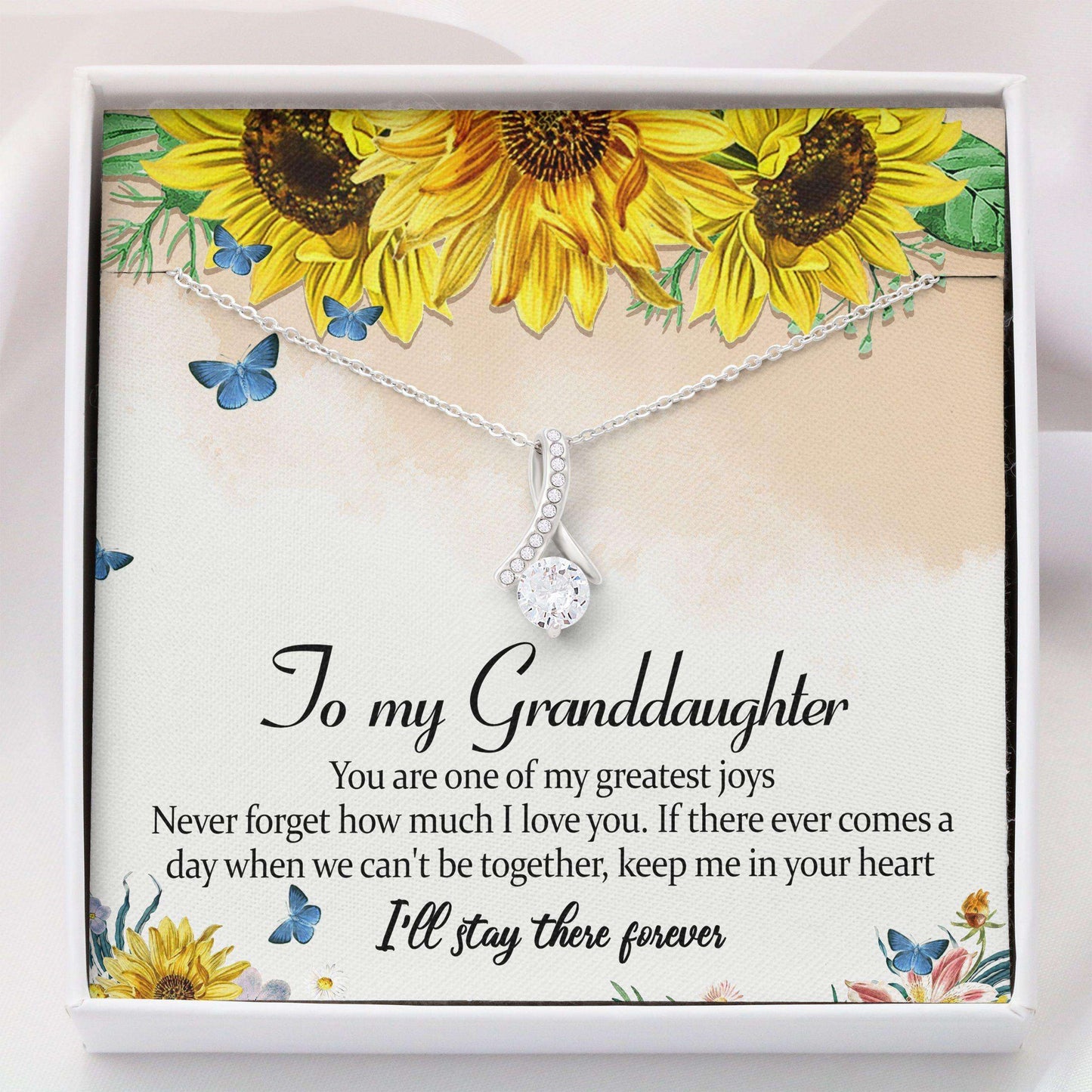 Granddaughter Necklace, To My Granddaughter “ Alluring Beauty Necklace V2 Gifts For Daughter Rakva