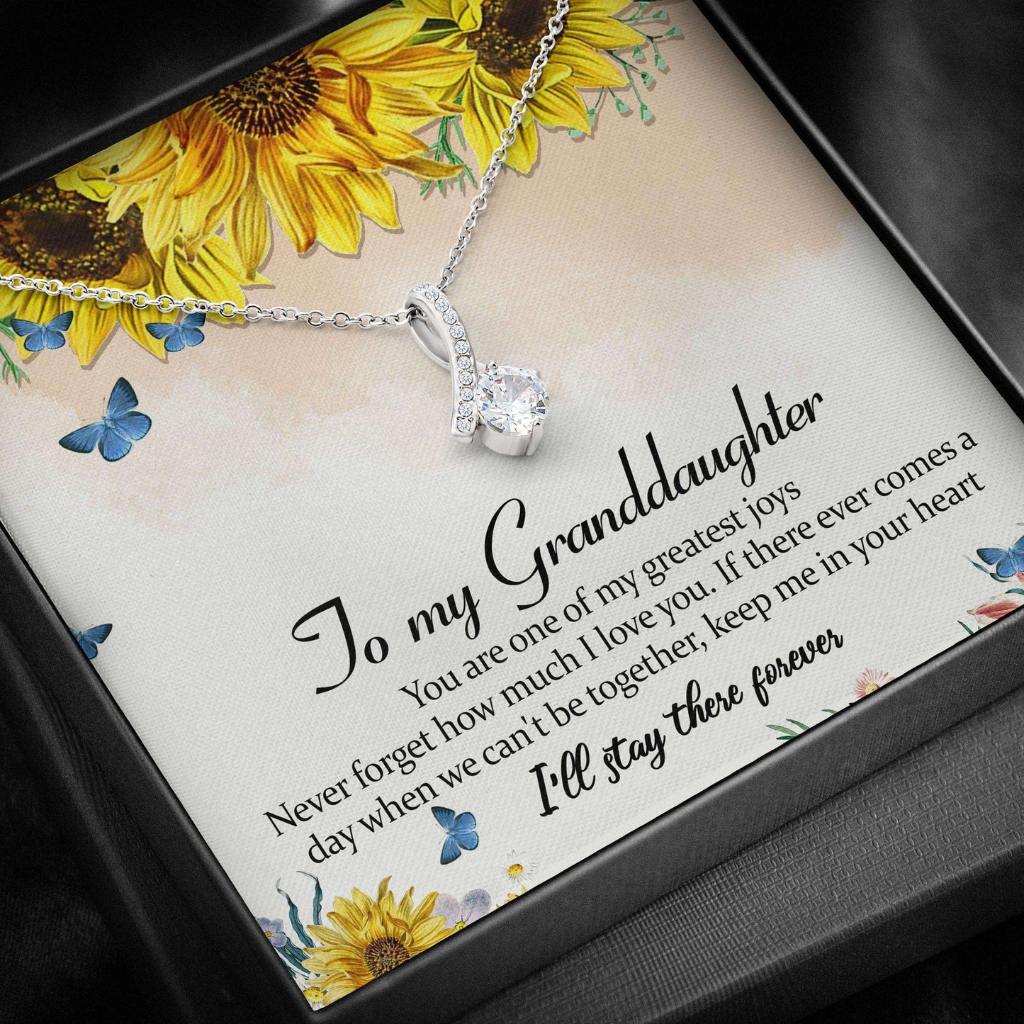 Granddaughter Necklace, To My Granddaughter “ Alluring Beauty Necklace V2 Gifts For Daughter Rakva