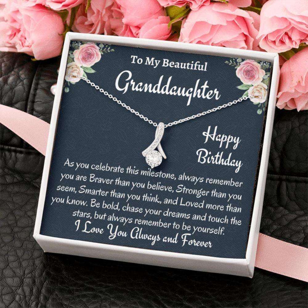 Granddaughter Necklace, To My Granddaughter Birthday Gift, Necklace Gift For Granddaughter Birthday Gifts For Daughter Rakva