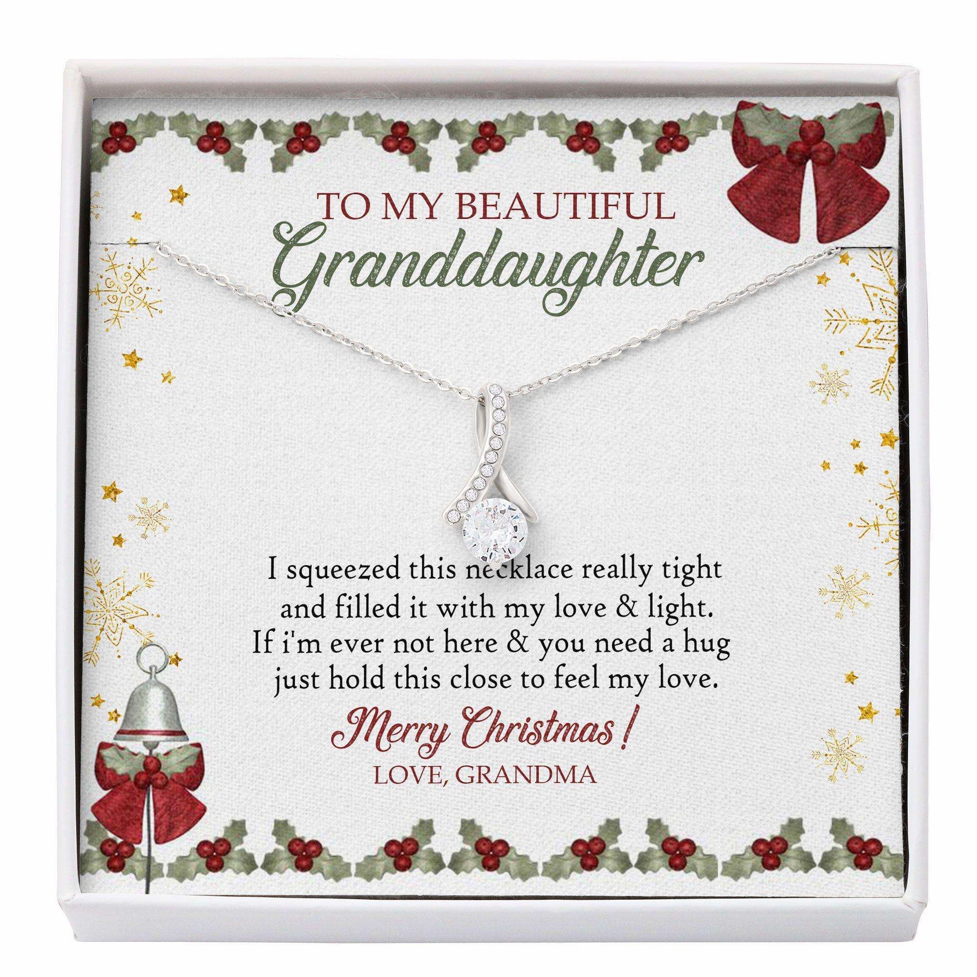 Granddaughter Necklace, To My Granddaughter Christmas Necklace “ Gift From Grandma Alluring Beauty Necklace Gifts For Daughter Rakva