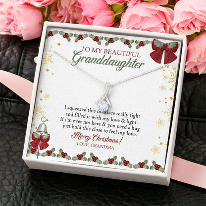 Granddaughter Necklace, To My Granddaughter Christmas Necklace “ Gift From Grandma Alluring Beauty Necklace Gifts For Daughter Rakva