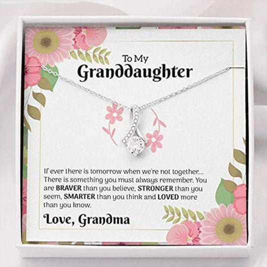 Granddaughter Necklace, To My Granddaughter Easter Necklace Gift, Granddaughter Motivational Gifts For Daughter Rakva