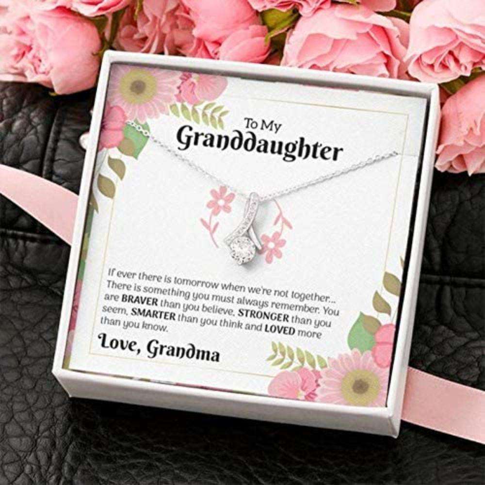 Granddaughter Necklace, To My Granddaughter Easter Necklace Gift, Granddaughter Motivational Gifts For Daughter Rakva