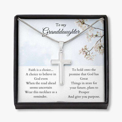 Granddaughter Necklace, To My Granddaughter Faith Necklace “ Gift For Granddaughter Gifts For Daughter Rakva