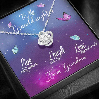 Granddaughter Necklace, To My Granddaughter, Gift For Granddaughter From Grandma, Granddaughter Love Necklace Gifts For Daughter Rakva