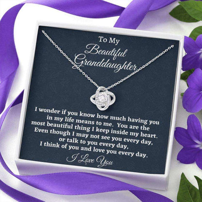 Granddaughter Necklace, To My Granddaughter Gift, Necklace For Granddaughter From Grandmother, An Awesome Birthday Gifts For Daughter Rakva