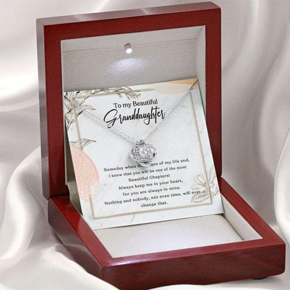 Granddaughter Necklace, To My Granddaughter Gift, To My Beautiful Granddaughter Someday When The Pages Of My Life End Custom Necklace Gifts For Daughter Rakva