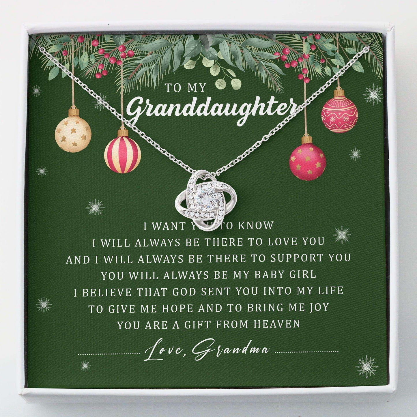 Granddaughter Necklace “ To My Granddaughter Gifts From Grandma Message Card Necklace In Christmas Necklace Gifts For Daughter Rakva