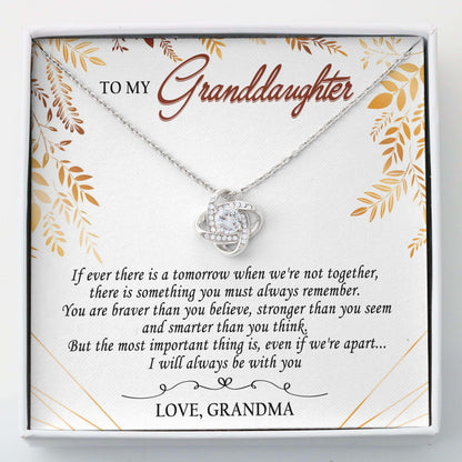 Granddaughter Necklace, To My Granddaughter “ Love Knots Necklace V2 Gifts For Daughter Rakva